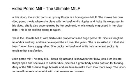 video porno milf